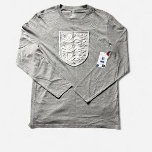 England National Team Men's long sleeve in grey